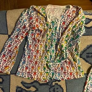 Roller rabbit / monkey / disco print color way - small